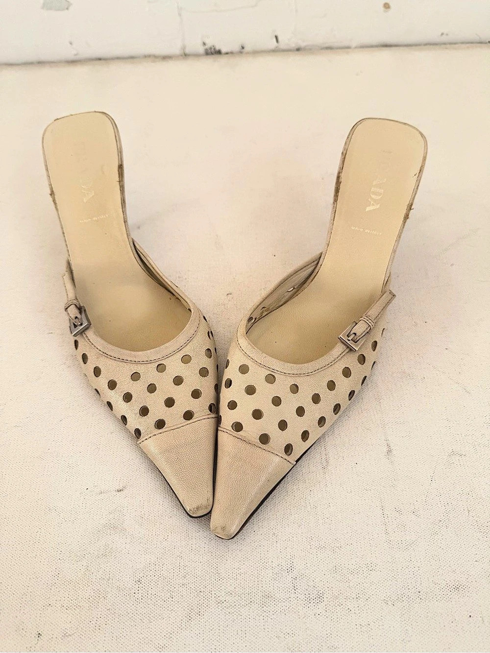 Prada Women's Polka Dot Heels EU 35.5